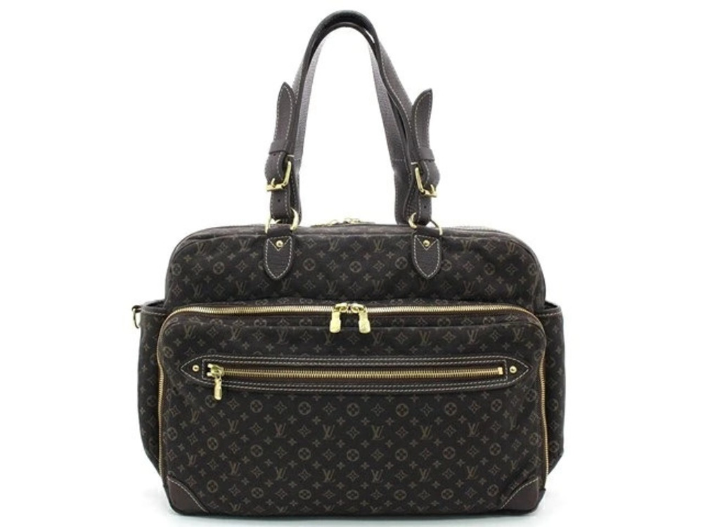 LOUIS VUITTON Sac Rene Tote Bag Shoulder Monogram Lin Ebene Brown